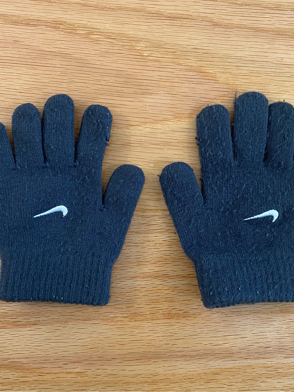 Nike Navy Gloves with White Swoosh